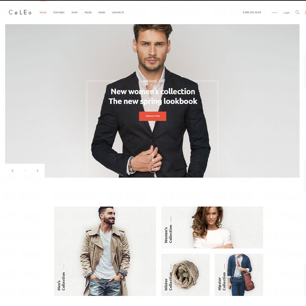 Coleo "A Stylish Fashion Clothing Store WordPress Theme"