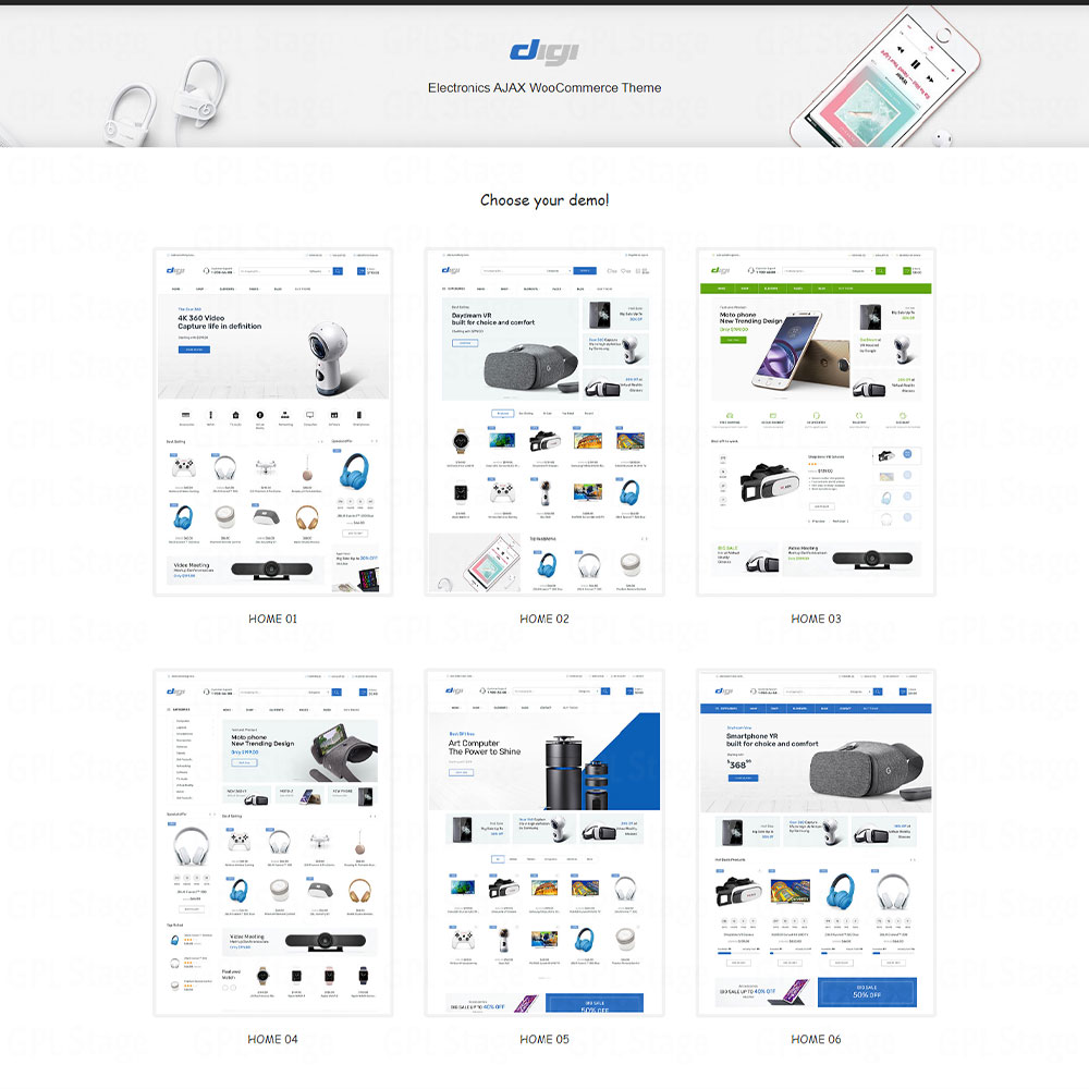 Digi "Electronics Store WooCommerce Theme"