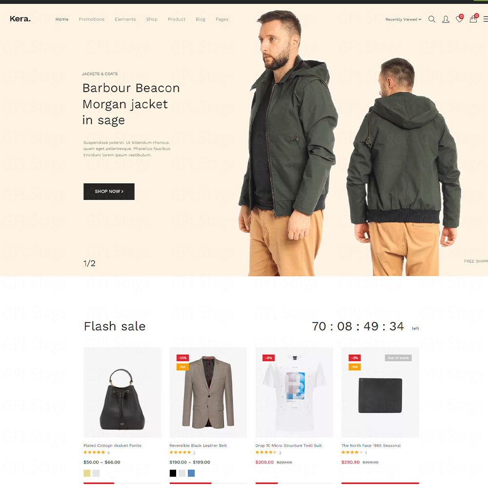 Kera "Fashion Elementor WooCommerce Theme"