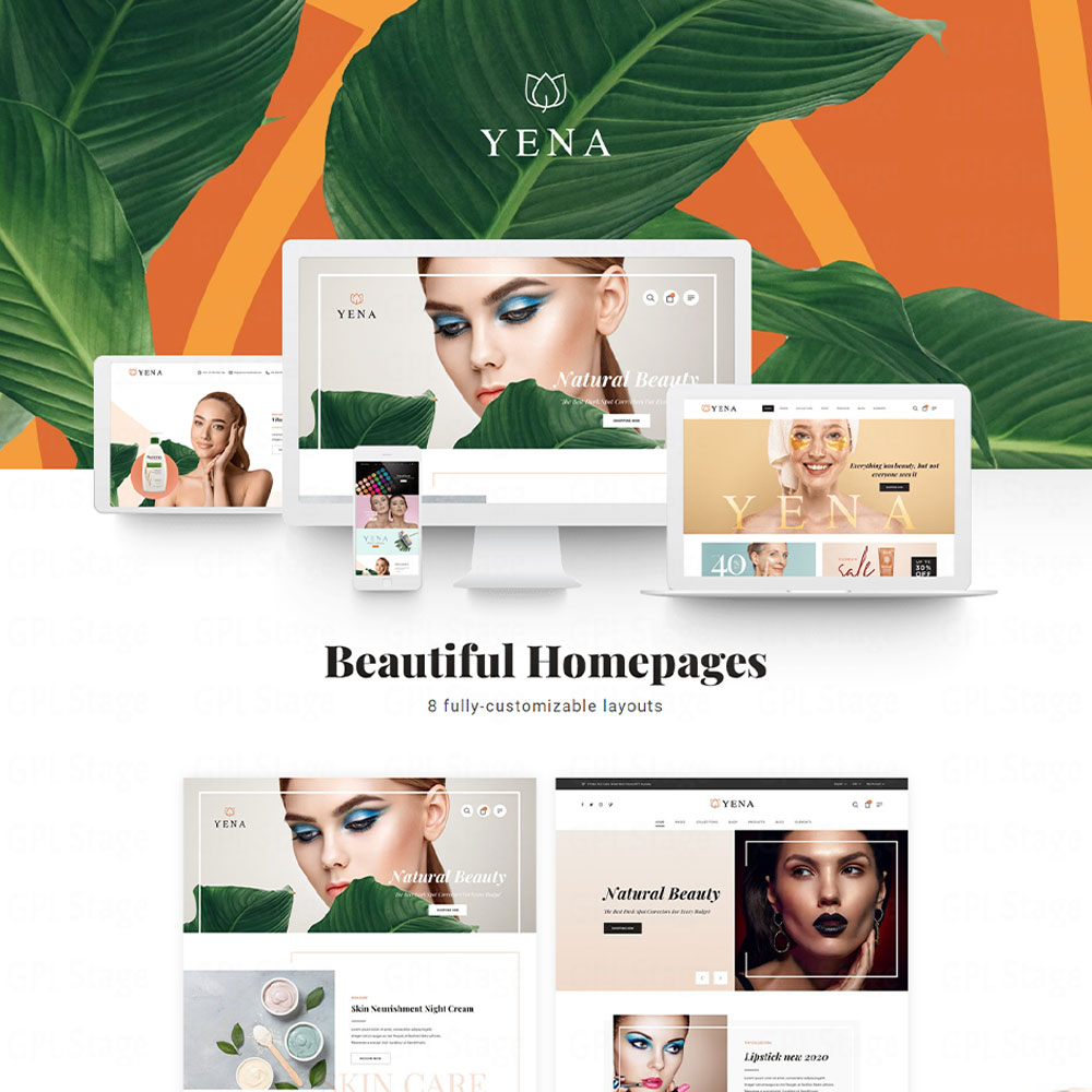 Yena "Beauty & Cosmetic WooCommerce Theme"