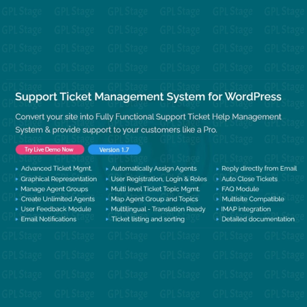 Support Ticket Management System for WordPress